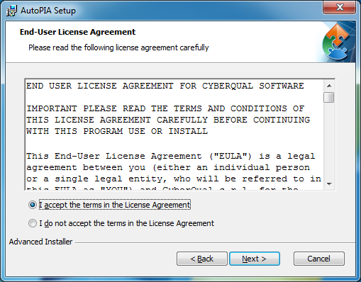 AutoPIA setup license agreement selected.png